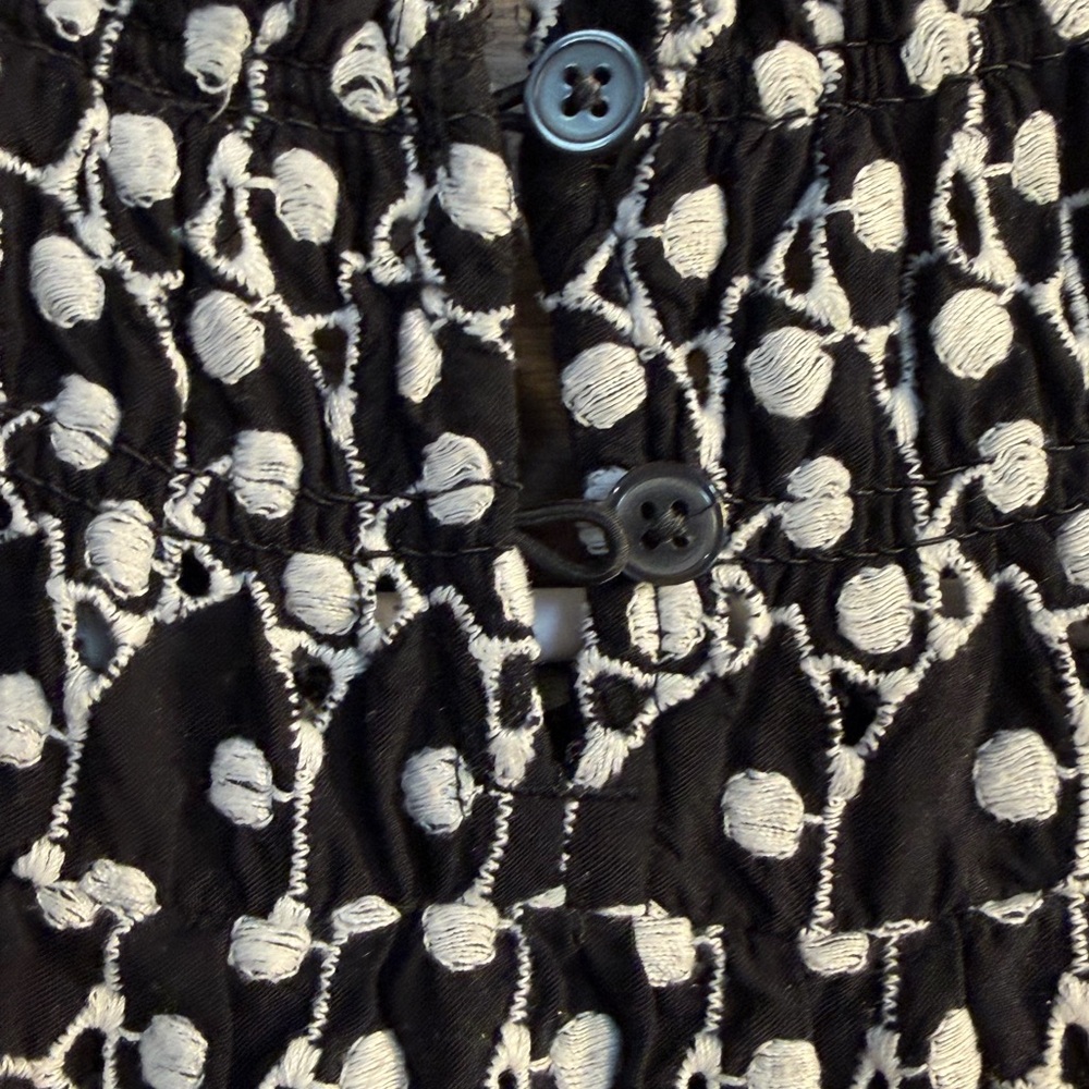 LOFT Black and White Patterned Dress - Picture 4 of 7